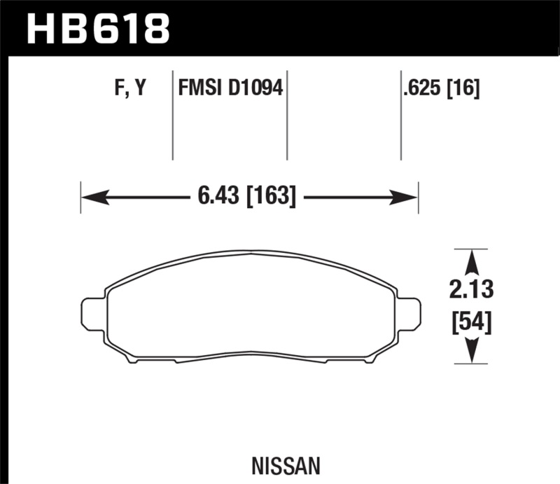 Nissan Frontier Brake Pads - Hawk Performance - LTS - `05-`10